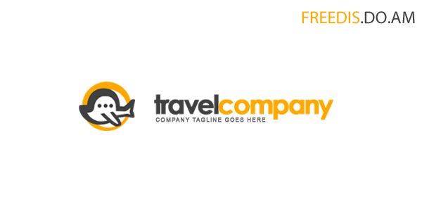 PSD Логотип для фотошопа "TravelCompany"