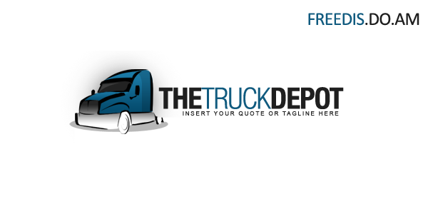 PSD Логотип для фотошопа "The Truck Depot"