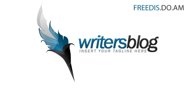 PSD Логотип для фотошопа "WritersBlog"
