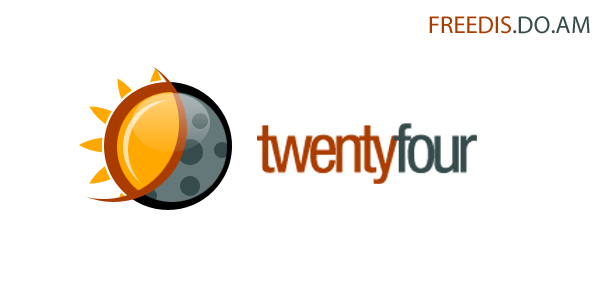 PSD Логотип для фотошопа "TwentyFour"